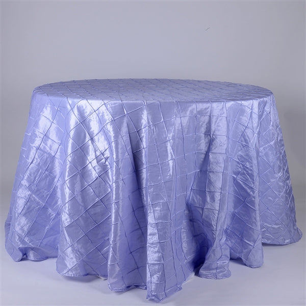Lavender 120 inch ROUND PINTUCK Tablecloth