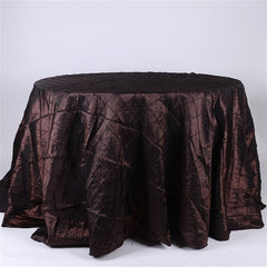 132 Inch Round PINTUCK Tablecloths