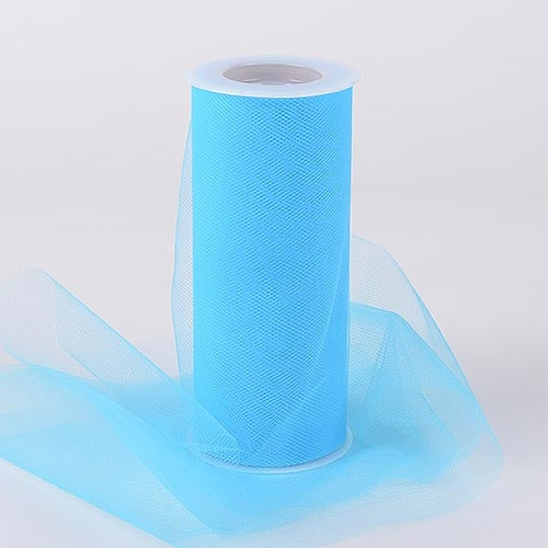 TURQUOISE 18 Inch Tulle Roll 25 Yards