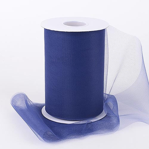 NAVY Blue 6 Inch Tulle Roll 100 Yards