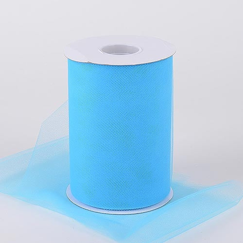 TURQUOISE 6 Inch Tulle Roll 100 Yards