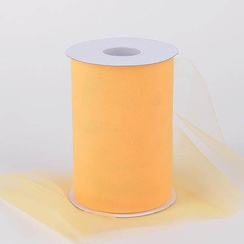 Light GOLD 6 Inch Tulle Roll 100 Yards
