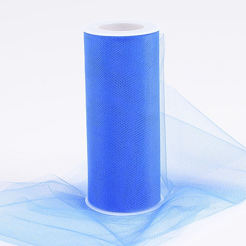 ROYAL BLUE 6 Inch Tulle Roll 25 Yards