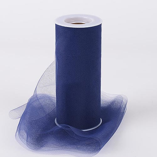 NAVY Blue 6 Inch Tulle Roll 25 Yards