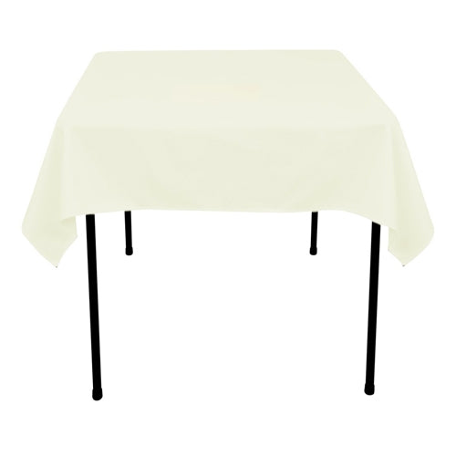 IVORY 85 x 85 Inch POLYESTER SQUARE Tablecloths