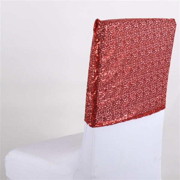 RED Duchess SEQUIN Chair Top Covers