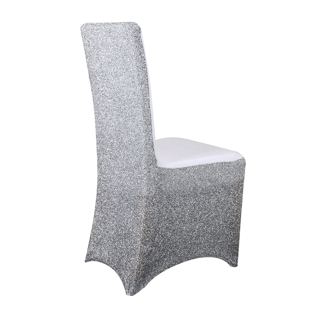 Metallic Back Chair Cover SILVER