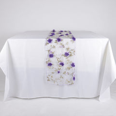 Organza with Roses Table Runner