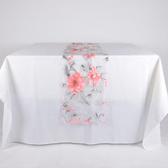 Organza with Flower Print Table Runner
