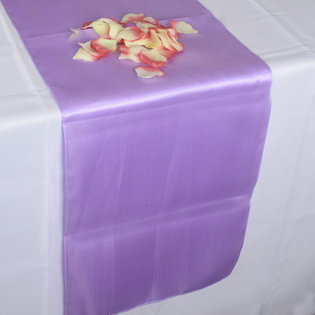 Lavender SATIN Table Runner - ( 12 inch x 108 inches )
