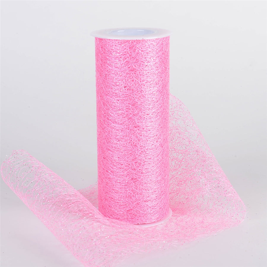 Glitter Sisal Mesh Roll Lt Pink