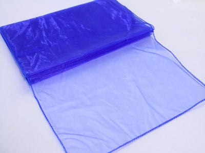 ROYAL BLUE ORGANZA Table Runner