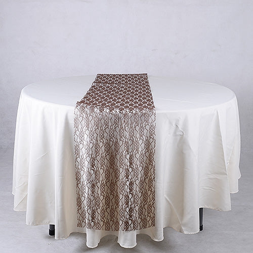 BROWN Lace Table Runner