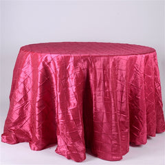 120 Inch Round PINTUCK Tablecloths