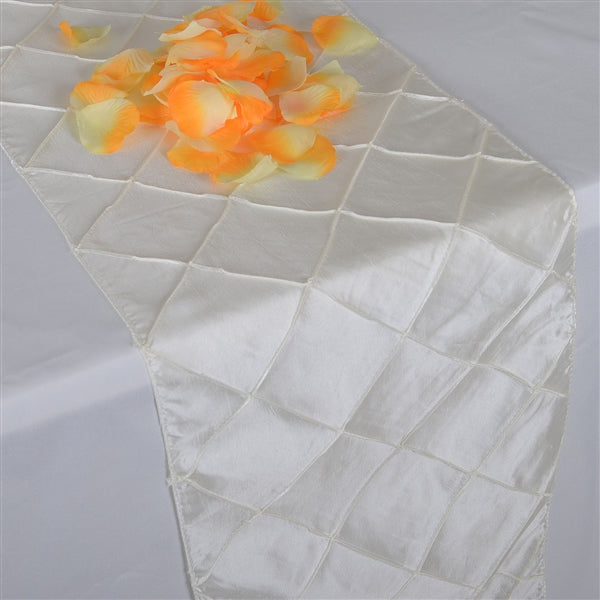 IVORY PINTUCK Table Runner