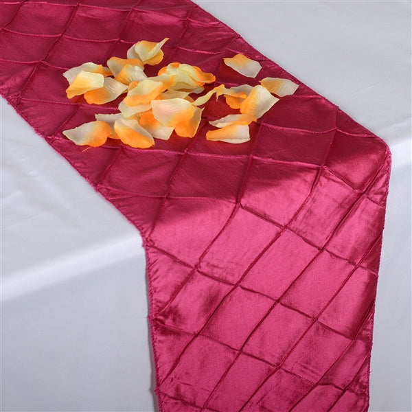 FUCHSIA PINTUCK Table Runner