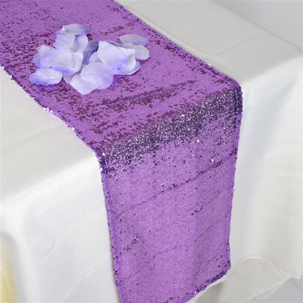 Lavender Duchess SEQUIN Table Runner