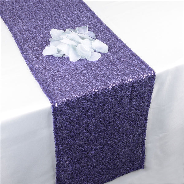 PURPLE Duchess SEQUIN Table Runner