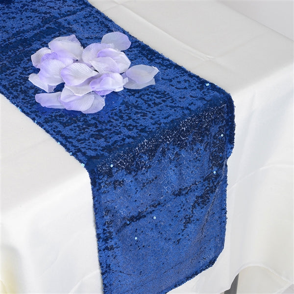 ROYAL BLUE Duchess SEQUIN Table Runner