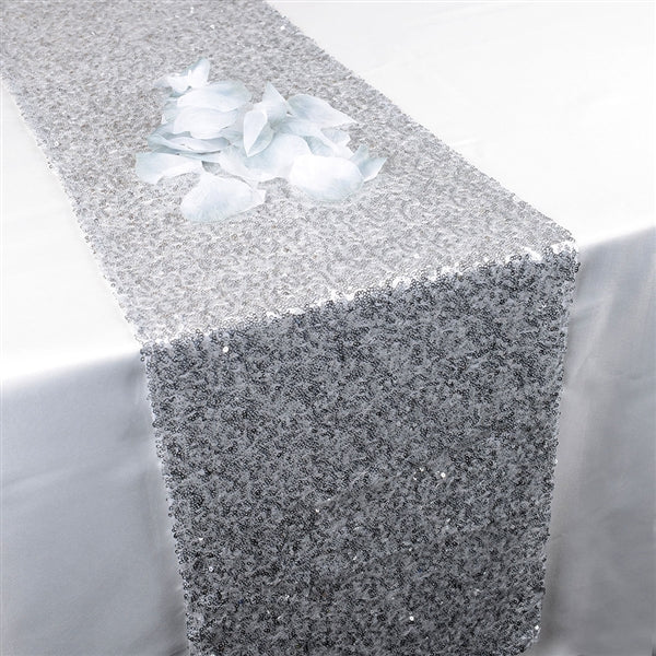 Silver Duchess Sequin Table Runner