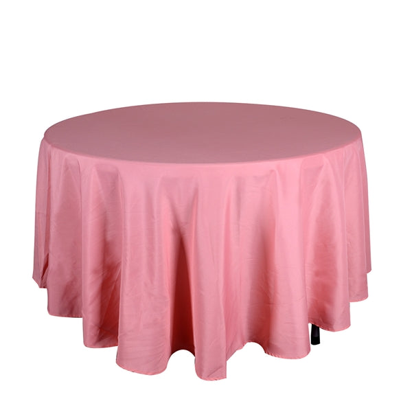 CORAL 132 Inch ROUND POLYESTER Tablecloths
