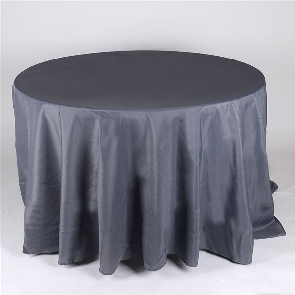 CHARCOAL 132 Inch ROUND POLYESTER Tablecloths