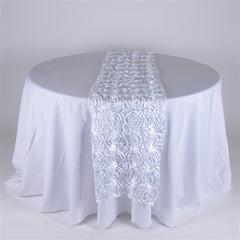 Rosette Satin Table Runner