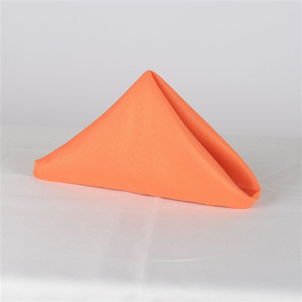 ORANGE 20 x 20 POLYESTER Napkins - 5 Napkins