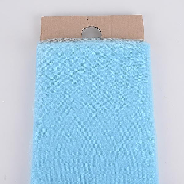 54 Inch Lt. Blue Glitter Tulle Bolt
