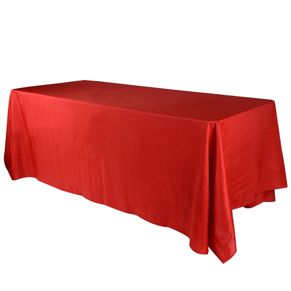 RED 60 x 102 Inch POLYESTER RECTANGLE Tablecloths