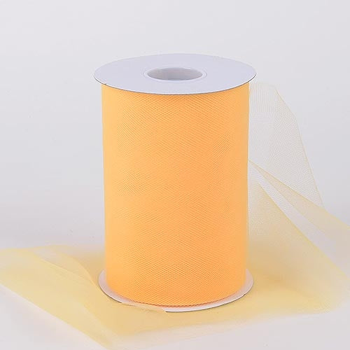 Light GOLD 6 Inch Tulle Roll 100 Yards