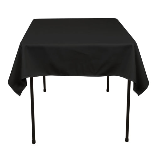 BLACK 70 x 70 Inch SQUARE Tablecloths