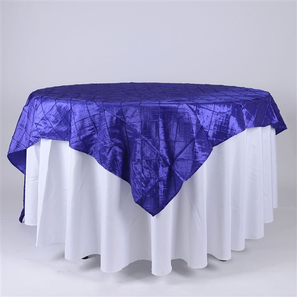 PURPLE 72 inch x 72 inch PINTUCK Overlay