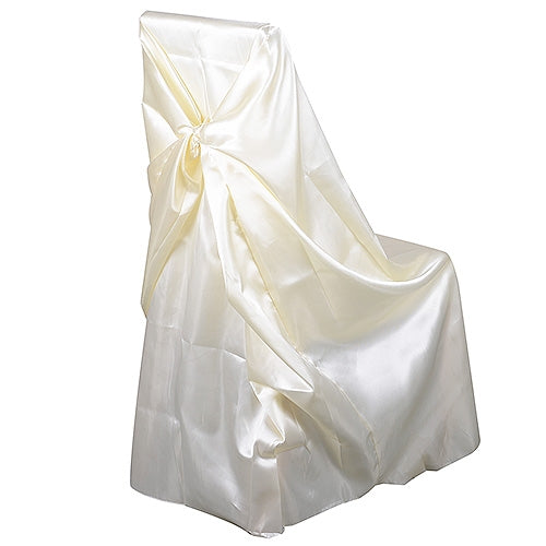 Universal SATIN Chair Cover IVORY