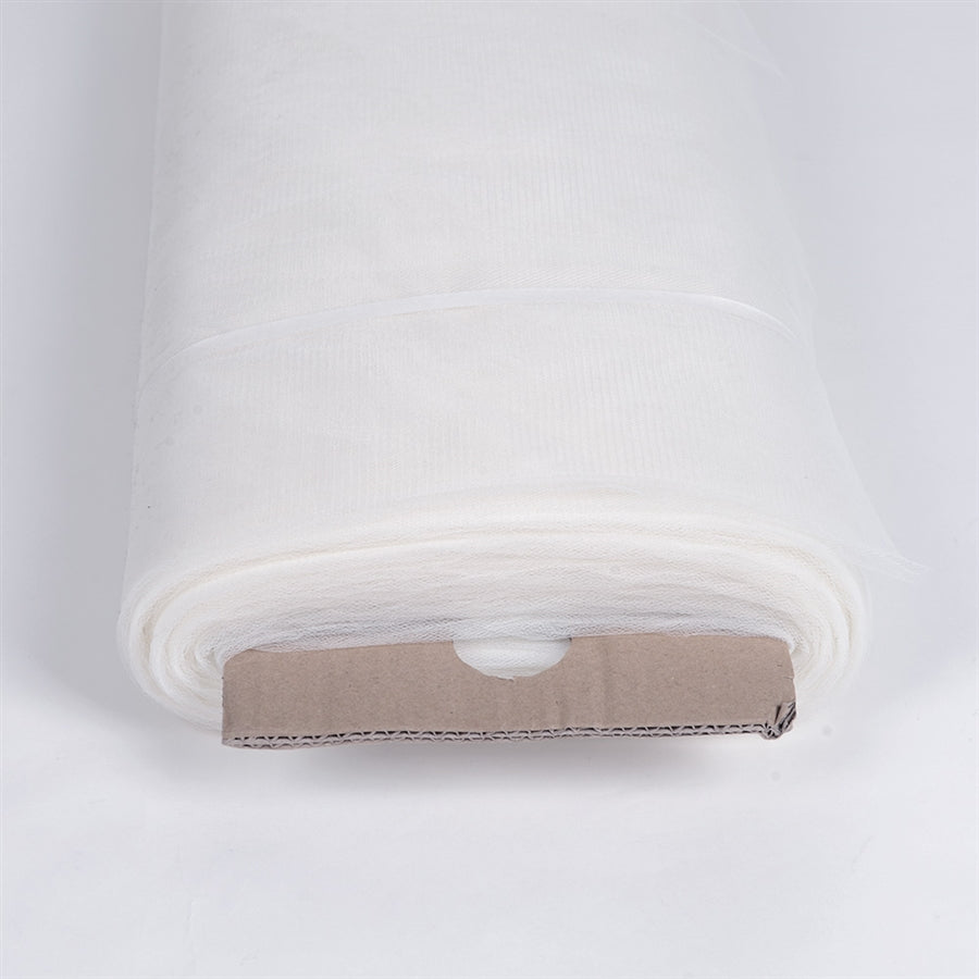 WHITE 108 Inch Tulle Bolt 50 Yards