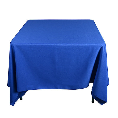 ROYAL BLUE 85 x 85 Inch POLYESTER SQUARE Tablecloths