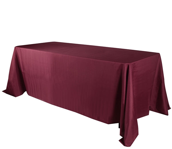 BURGUNDY 90 x 156 Inch POLYESTER RECTANGLE Tablecloths
