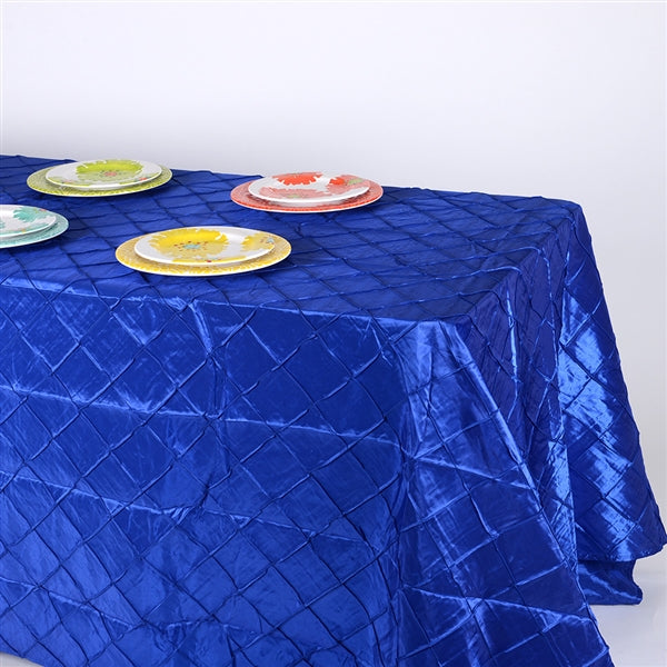 Royal 90 inch x 132 inch PINTUCK Tablecloth