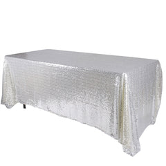 90x156 Inch Rectangular Duchess Sequin Tablecloths
