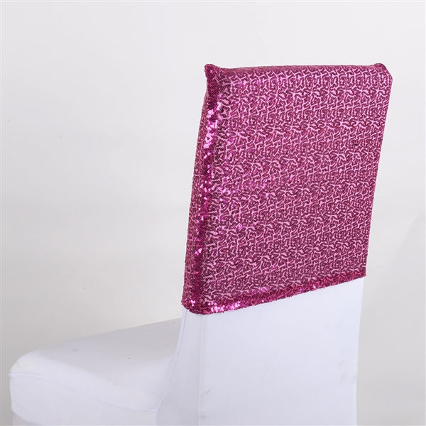 FUCHSIA Duchess SEQUIN Chair Top Covers