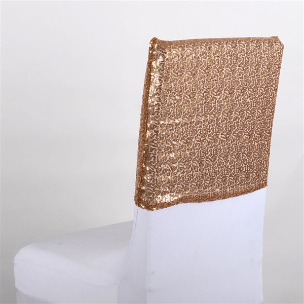 GOLD Duchess SEQUIN Chair Top Covers