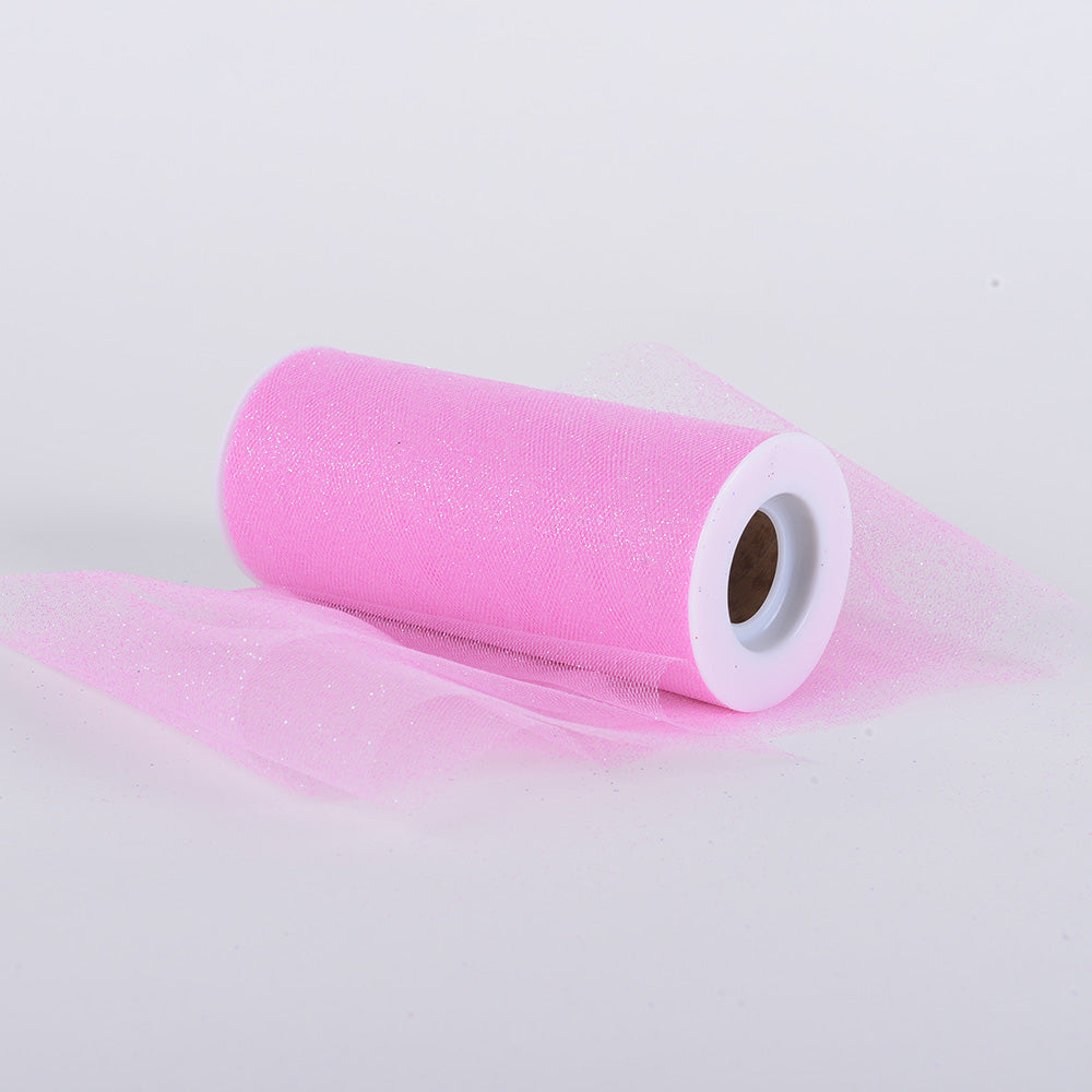 Light Pink Glitter Tulle 6x10 Yards