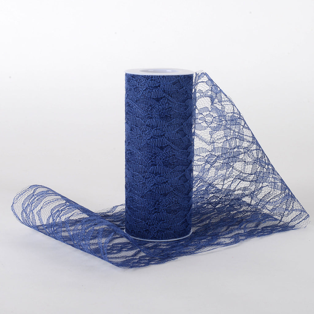6 Inch Lace Roll - Navy Blue