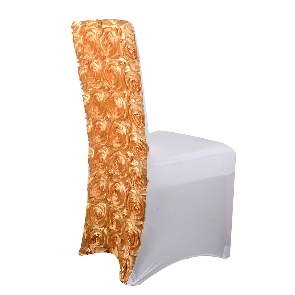 Rosette Back Chair Cover GOLD