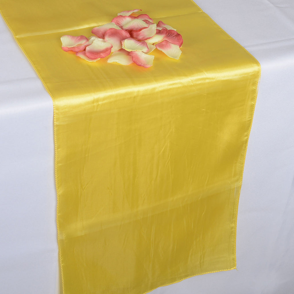 Daffodil SATIN Table Runner - ( 12 inch x 108 inches )