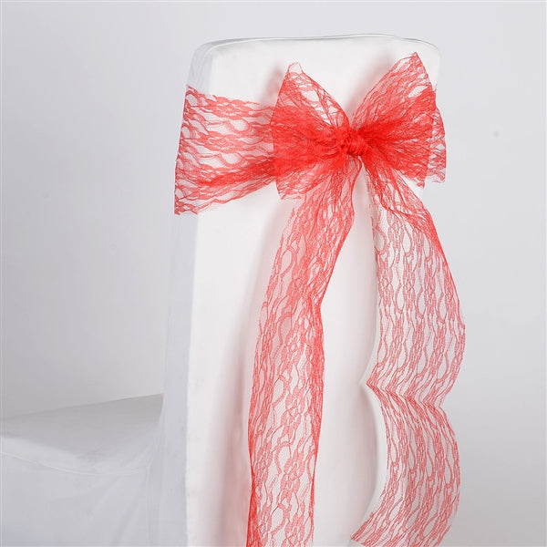 RED Lace Chair Sash