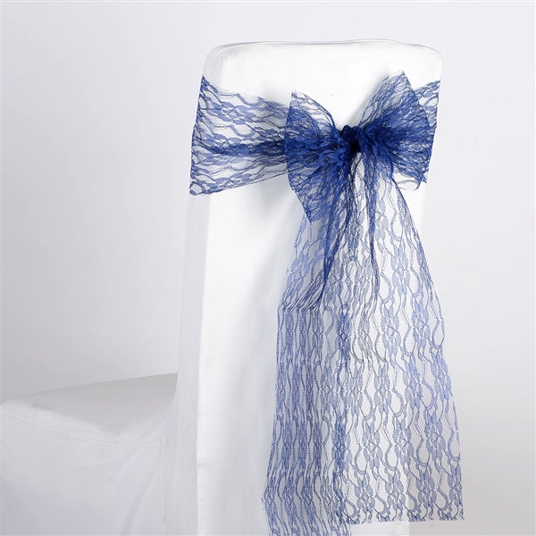 NAVY Lace Chair Sash