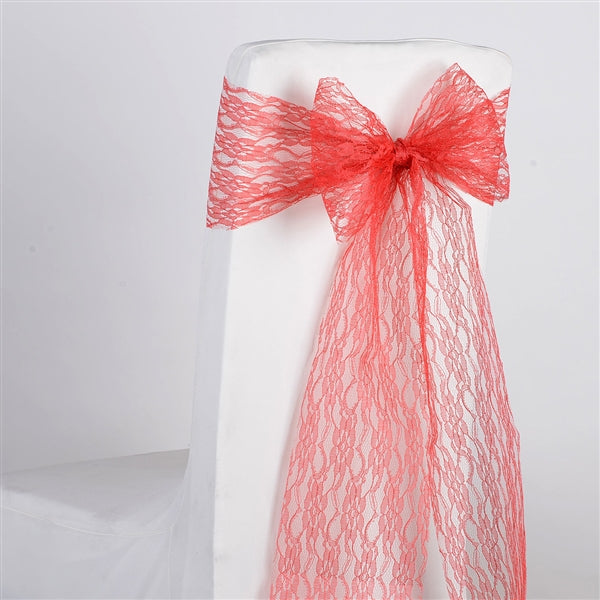 CORAL Lace Chair Sash