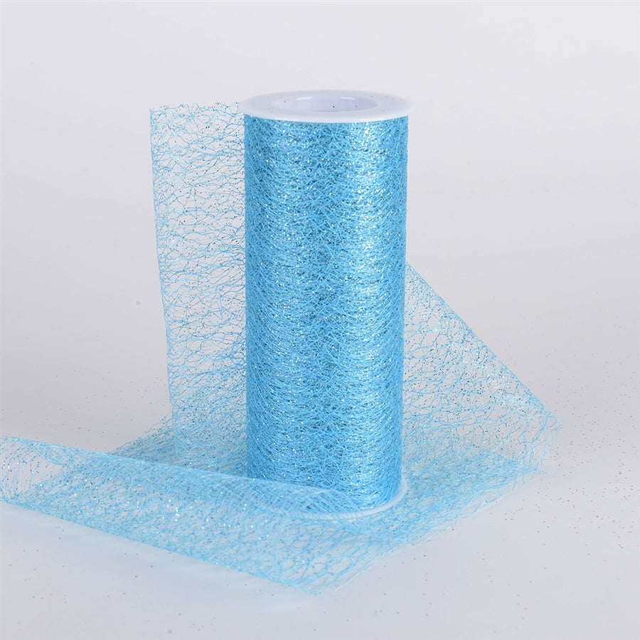 Glitter Sisal Mesh Roll Lt Blue