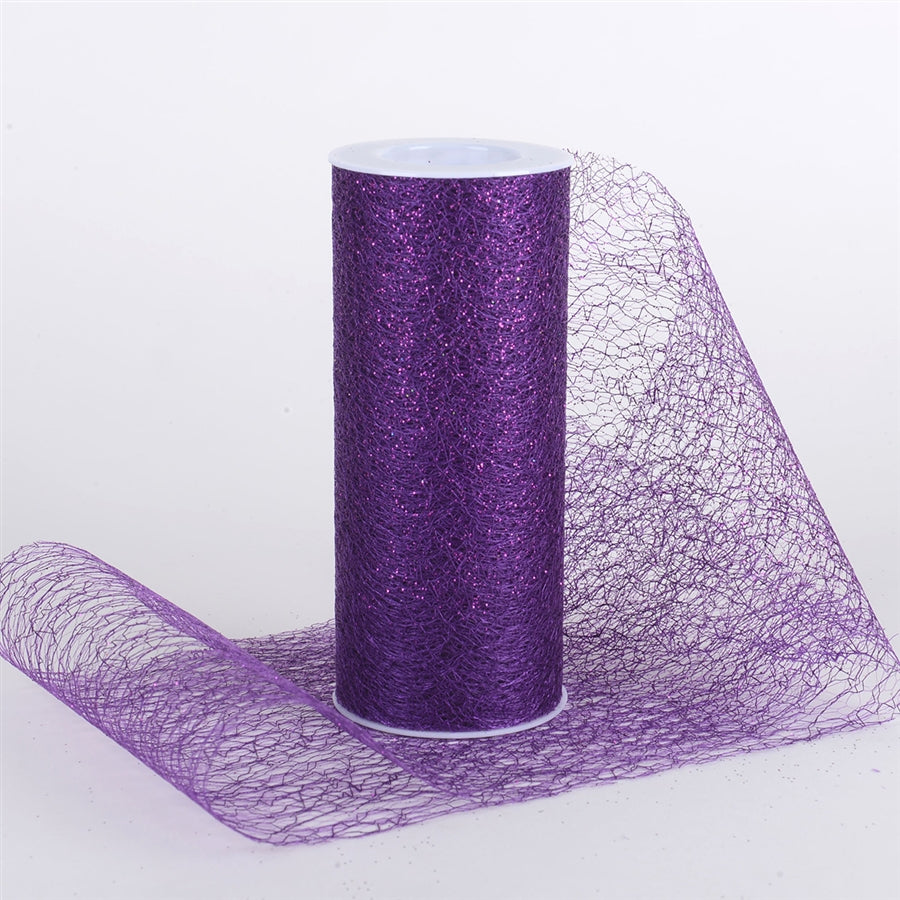 Glitter Sisal Mesh Roll PURPLE